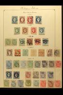 REVENUE STAMPS (SPANISH PERIOD) DERECHOS DE FIRMA 1864-1894 Collection, Largely Complete For The Period Including... - Philippinen