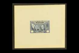 PROOF 1947 Presidents Quezon & Roosevelt, Airmail Issue, As Scott C64/6, Master Die Proof With Blank Value... - Philippines