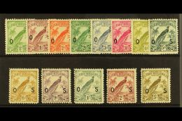 OFFICIALS 1931 "O S" Overprint Set (without Dates) Complete, SG O42/54, Very Fine And Fresh Mint. (13 Stamps) For... - Papoea-Nieuw-Guinea