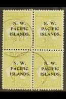 NWPI 1918-23 3d Greenish Olive Roo Die I, SG 109, Fine Cds Used BLOCK Of 4, Fresh. (4 Stamps) For More Images,... - Papoea-Nieuw-Guinea