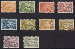 1925-27 "Native Village" Definitives Set To 1s, SG 125/32, Including 6d Additional Listed Shade, Fine Cds Used.... - Papua Nuova Guinea