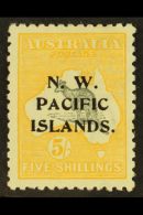 1915 - 1916 5s Grey And Yellow, SG 92, Superb, Well Centred Mint. For More Images, Please Visit... - Papua New Guinea