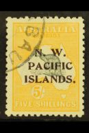 1915 - 16 5s Grey And Yellow, SG 92, Superb Well Centered Used. For More Images, Please Visit... - Papua Nuova Guinea