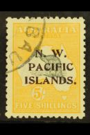 1915 - 16 5s Grey And Yellow, SG 92, Superb Well Centered Used. For More Images, Please Visit... - Papoea-Nieuw-Guinea