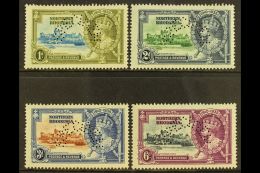 1935 Silver Jubilee Set Complete, Perforated "Specimen", SG 18s/21s, Very Fine Mint, Large Part Og. (4 Stamps) For... - Noord-Rhodesië (...-1963)