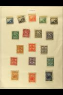 1869-1928 ALL DIFFERENT COLLECTION In Old Hingeless Mounts On Leaves, Mint & Used Stamps, Inc Various... - Nicaragua