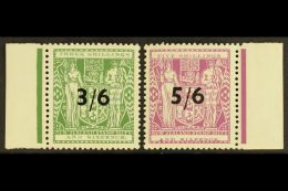 POSTAL FISCALS 1940 3/6 On 3s6d Grey-green, And 5/6 On 5s6d Lilac, With "Single Watermark" , SG F187/F188, Fine... - Otros & Sin Clasificación