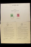 ANTARCTIC EXPEDITIONS - VICTORIA LAND 1911-13 "Scott Expedition" ½d Green & 1d Carmine, SG A2/A3, Very... - Other & Unclassified