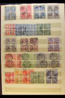 1891-1940 USED BLOCKS OF FOUR. A Collection Of All Different Used BLOCKS Of 4 On Stock Pages, Inc 1928 & 1932... - Other & Unclassified