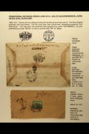 1909-1911 EXPERIMENTAL HAND-DATED POSTMARKS ON COVERS. 1909 Stampless Official Cover Bearing "Birganj" Postmark... - Népal