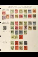 1898-1905 USED COLLECTION With Postmark Interest On Leaves, Inc 1898-1900 Set Inc 40c Blue-black Opt, 1899 Set Inc... - Other & Unclassified