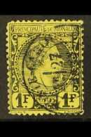 1885 1fr Black On Yellow, Prince Charles, Yv 9, Fine Used. For More Images, Please Visit... - Otros & Sin Clasificación