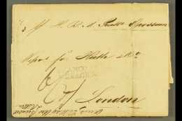 1833 (1 Apr) Entire Letter To England, Bearing Two-line "FRANCO EN / VERACRUZ" Mark, On Reverse London Dated "FPO... - México