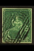 1858 (4d) Green, Britannia, SG 27, Superb Used With Large Even Margins And Deep Colour. A Beauty! For More Images,... - Maurice (...-1967)