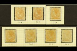 1863-81 HALFPENNY SHADES A Fine Unused Group With ½d Buff (SG 4) X2, ½d Orange-buff (SG 8),... - Malte (...-1964)