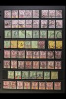 JOHORE 1891-1986 Used Assembly Which Includes 1891-94 Set To 5c, 1896 Coronation Set To 6c, 1896-99 Range To $1,... - Other & Unclassified