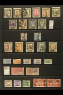 LIBYA 1915-50 USED SELECTION On Stock Pages. Includes 1921 Pittorica Range With Most Values To 10L Incl 1L And 5L,... - Libia