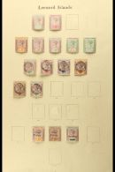 1890-1907 FINE MINT COLLECTION On Pages, ALL DIFFERENT, Inc 1890 Set (ex 2½d), 1897 Jubilee Opts Set To 7d,... - Leeward  Islands