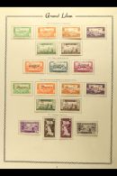 1938-45 FINE MINT AIR POST STAMPS Includes 1938 10p 10th Anniv (both Perfs), 1938 10th Anniv Miniature Sheet, 1944... - Líbano