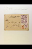1919-1941 COVERS & CARDS. An Interesting Collection Of Commercial Covers & Cards Written Up On Leaves, Inc... - Letonia