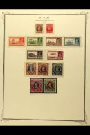 1939-51 FINE MINT COLLECTION An All Different Collection On Album Pages, Includes 1939 Complete Set (the 10r And... - Kuwait