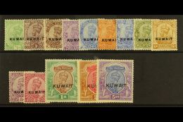 1923-23 Overprints On India Set Complete To 5r, SG 1/14, Fine Mint. (14 Stamps) For More Images, Please Visit... - Koeweit