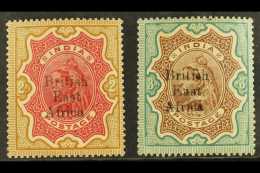 1895 "UPU" OVERPRINTS 2r Carmine And Yellow Brown And 3r Brown And Green Overprinted With Smaller "UPU"... - Vide