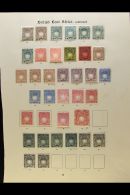 1890-1902 MINT COLLECTION On Leaves, Inc 1890-95 All Values To 1r (x6, One Imperf) With Shades, 1895 1r Opt,... - Vide