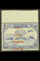 PALESTINIAN OCC 1949 20m Blue UPU With OVERPRINT DOUBLE Variety, SG P33c, Fresh Never Hinged Mint. For More... - Jordanien