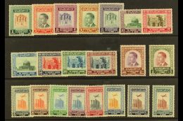 1954 Complete Postage And Air Sets, No Watermark, SG 419/431 Plus 432/439, Never Hinged Mint. (21 Stamps) For More... - Jordan