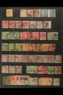 1860-1958 MINT & USED RANGES On Stock Pages, Inc 1850-70 4d Used, 1938-52 Vals To 10s Both Perf Types NHM And... - Jamaïque (...-1961)