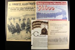 THE ITALIAN FORCES IN RUSSIA 1941-43 Wonderful Assembly Of World War Two Propaganda Leaflets Produced By The... - Ohne Zuordnung