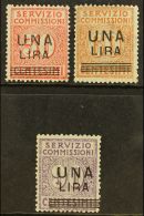 COMMISSION SERVICE 1925 Complete Surcharge Set, Sass S. 2501, Very Fine Mint, Only Very Lightly Hinged, Cat... - Sin Clasificación