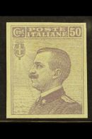 1908 50c Violet, "Michetti", Imperf Proof, Sass P85, Very Fine And Fresh. Cat €350 (£265) For More... - Unclassified