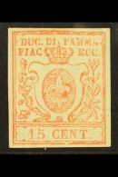 PARMA 1857 15c Vermilion, Sass 9, Superb Mint Og With Good Even Margins All Round. Lovely Fresh Stamp. Cat... - Zonder Classificatie