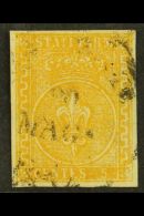 PARMA 1853 5c Yellow Orange, Sass 6, Superb Used With Large Margins All Round. Signed E And A Diena. Cat... - Sin Clasificación