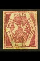 NAPLES 1859 - 61 10g Lilac Carmine Type V POSTAL FORGERY, Sass F7, Very Fine Used. For More Images, Please Visit... - Non Classés