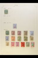 JIND 1885-1943 ATTRACTIVE MINT COLLECTION Written Up On Album Pages. Note 1886 2a With Red Overprint; 1886-99... - Autres & Non Classés