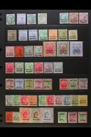 GWALIOR 1885-1911 MINT COLLECTION On A Stock Page. An All Different Collection With QV 1885 Red Opt'd Range To 1r,... - Altri & Non Classificati