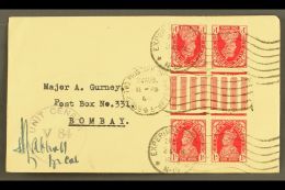 1944 PRISONER OF WAR COVER Cover Franked With KGVI 1a Tete-beche Gutter Block Of 4, With "EXPERIMENTAL P.O." &... - Altri & Non Classificati