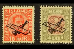 1928-29 Air Aircraft Overprints Complete Set (SG 156/57, Facit 160/61, Michel 122/23), Never Hinged Mint. (2... - Other & Unclassified