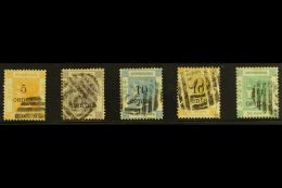 1880 Surcharges Complete Set, SG 23/27, Fine Used, Mostly Shanghai "S1" Cancels. (5 Stamps) For More Images,... - Autres & Non Classés