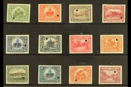 1906 For Foreign Use Definitive Set (as SG 137/39 & 141/49), IMPERF On Ungummed Paper, Overprinted "SPECIMEN"... - Haiti