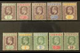 1904-06 Complete Definitive Set, SG 67/76, Fine Mint With Beautiful Fresh Colours. (10 Stamps) For More Images,... - Grenade (...-1974)