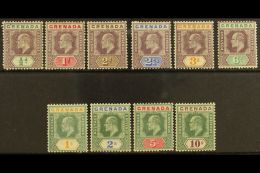 1902 Ed VII Set Complete, Wmk CA, SG 57/66, Very Fine Mint. (10 Stamps)  For More Images, Please Visit... - Grenade (...-1974)