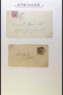 1892 POSTAGE DUE COVERS A Pair Of Local Covers Bearing 1d On 8d And 2d On Sixpence "SURCHARGED" Postage Dues, SG... - Grenada (...-1974)