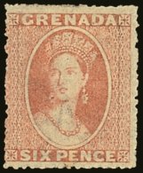 1863-71 6d Rose, Wmk Small Star, Rough Perf 14 To 16,  SG 6, Fine Mint  For More Images, Please Visit... - Grenade (...-1974)