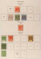 1884-35 FINE MINT COLLECTION An All Different Collection On Album Pages & Includes 1884-91 ½d, 1d (both... - Côte D'Or (...-1957)