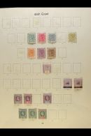 1884-1937 MINT COLLECTION On Leaves, Inc 1884-91 Set (ex 2½d & 4d), 1901 Both Surcharges, 1902 To 1s... - Costa De Oro (...-1957)