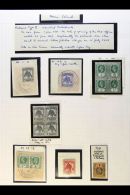 OCEAN ISLAND POSTMARKS 1910's Very Fine Used Group Of Stamps Cancelled With "Ocean Island / Gilbert & Ellice... - Isole Gilbert Ed Ellice (...-1979)